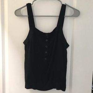 RVCA Black Tank. Open Back